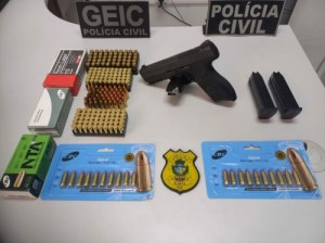 PC cumpre buscas contra comerciante suspeito de porte ilegal de arma e também por aplicar golpes