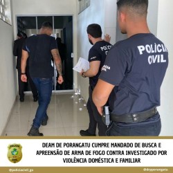 PCGO faz buscas em Porangatu para apreender arma de fogo usada em violência doméstica