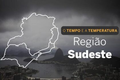 PREVISÃO DO TEMPO: Chuvas intensas no Sudeste, nesta terça-feira (21)