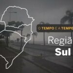 PREVISÃO DO TEMPO: Céu com muitas nuvens e altas temperaturas no Sul, nesta segunda-feira (24)