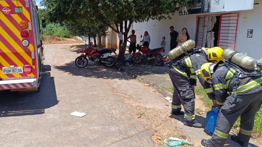 Vazamento de gás em Goianésia mobiliza equipe do Corpo de Bombeiros