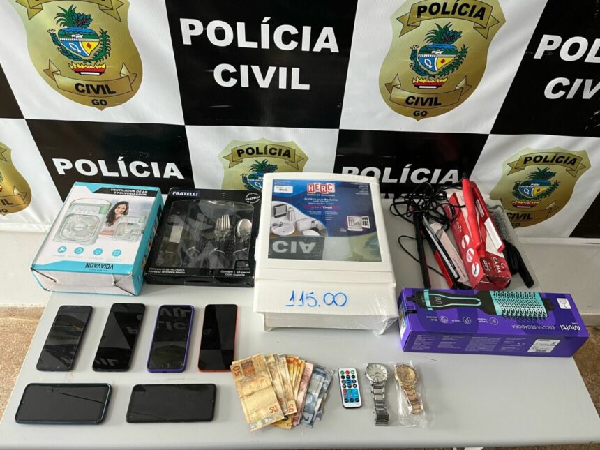 Mulher é presa em flagrante por receptação em São Luís de Montes Belos