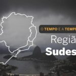 PREVISÃO DO TEMPO: Sudeste terá céu com muitas nuvens e pancadas de chuva, nesta terça-feira (3)