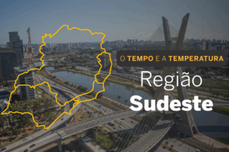 PREVISÃO DO TEMPO: alertas de perigo potencial para chuvas intensas para o Sudeste