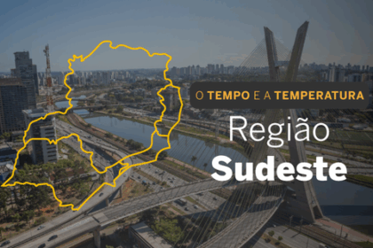 PREVISÃO DO TEMPO: tempo claro e sol predominam no Sudeste