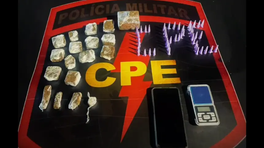 Traficante paulista é preso com cocaína e maconha em operação conjunta em Goianésia