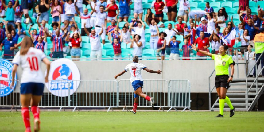 Rhaizza marca três e Bahia derrota Ferroviária no Brasileiro feminino Rhaizza marca três e Bahia derrota Ferroviária no Brasileiro feminino