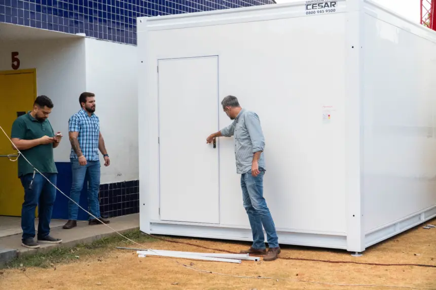 Goianésia ganha 200 novas vagas em creches com chegada de salas modulares Goianésia ganha 200 novas vagas em creches com chegada de salas modulares