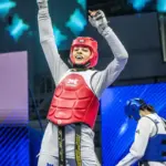 Maria Clara Pacheco é campeã mundial de taekwondo na China
