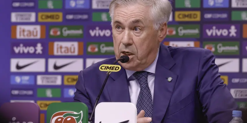 Ancelotti investe em novos jogadores em convocação para Eliminatórias Ancelotti investe em novos jogadores em convocação para Eliminatórias