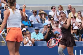 Dupla de Luisa Stefani vence 3ª seguida e vai às quartas do US Open