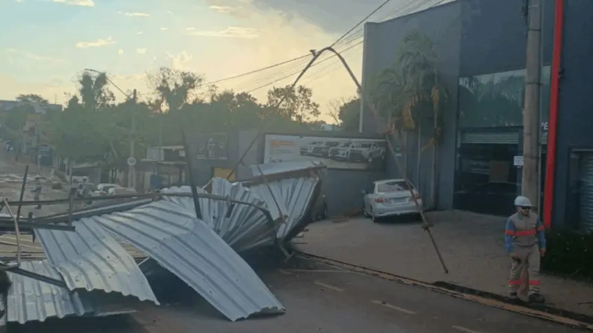 Previsão indica chuva com ventos acima de 50 km/h e raios nos próximos dias, alerta Equatorial Goiás
