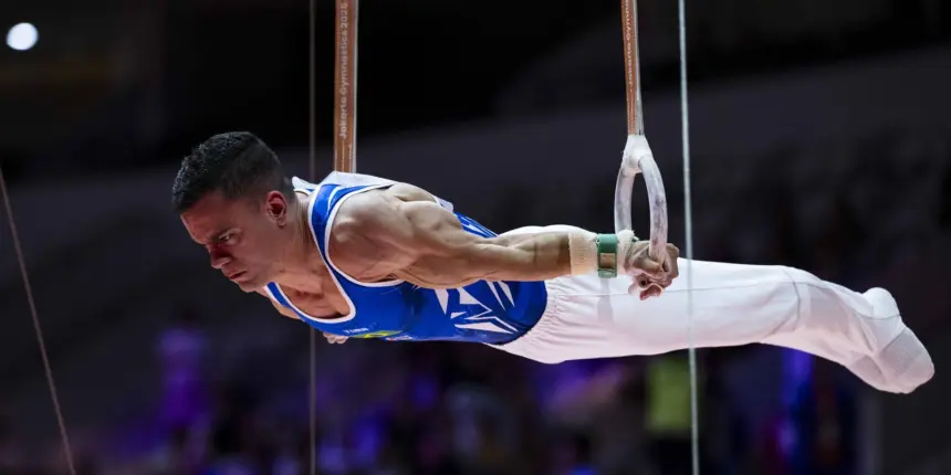 Caio Souza fica no top 10 do individual geral do Mundial de Ginástica Caio Souza fica no top 10 do individual geral do Mundial de Ginástica
