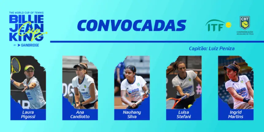Tênis: seleção é convocada para playoffs da da Billie Jean King Cup Tênis: seleção é convocada para playoffs da da Billie Jean King Cup