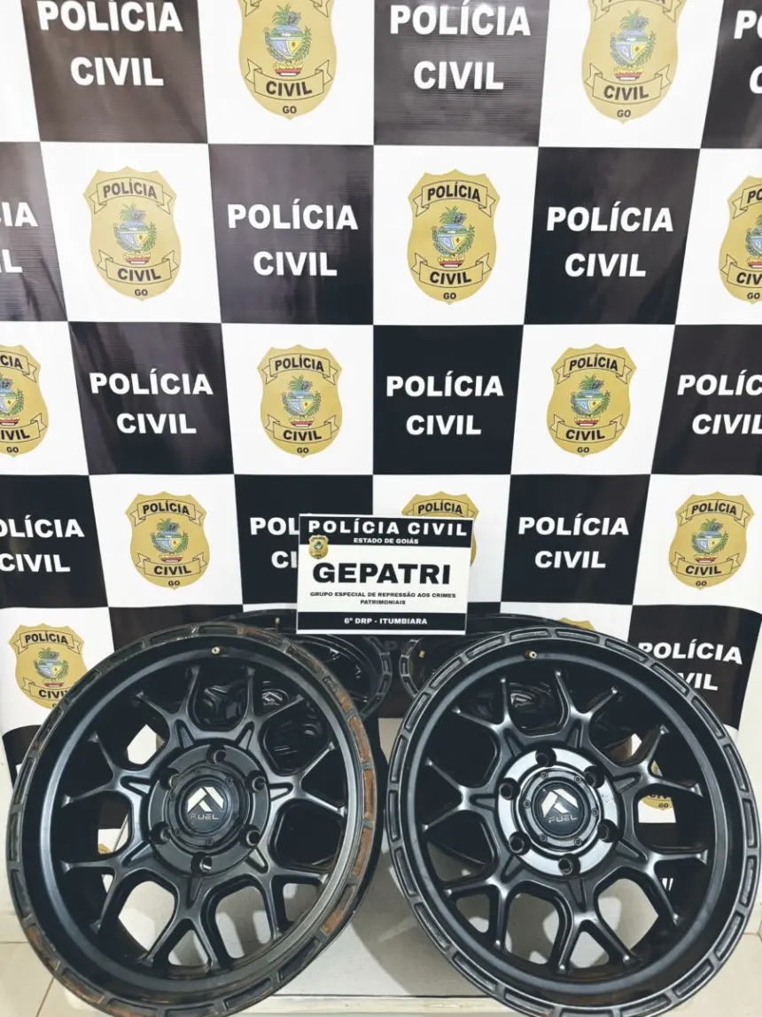 PCGO recupera rodas furtadas avaliadas em R$ 10 mil em Itumbiara – Policia Civil do Estado de Goiás
