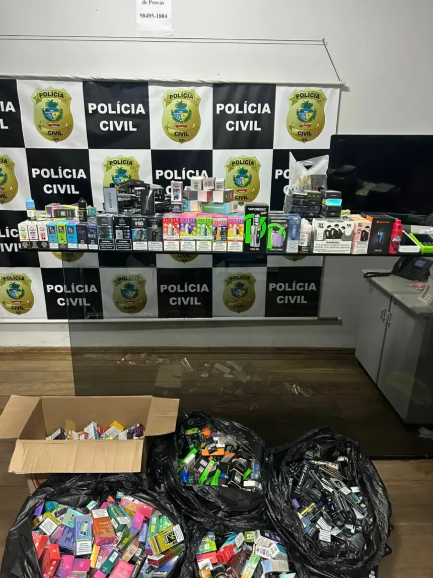Polícia Civil apreende carga de cigarros eletrônicos em loja de Goiânia – Policia Civil do Estado de Goiás
