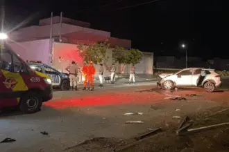 Homem foge nu de abordagem policial e causa acidente violento no sul Goianésia