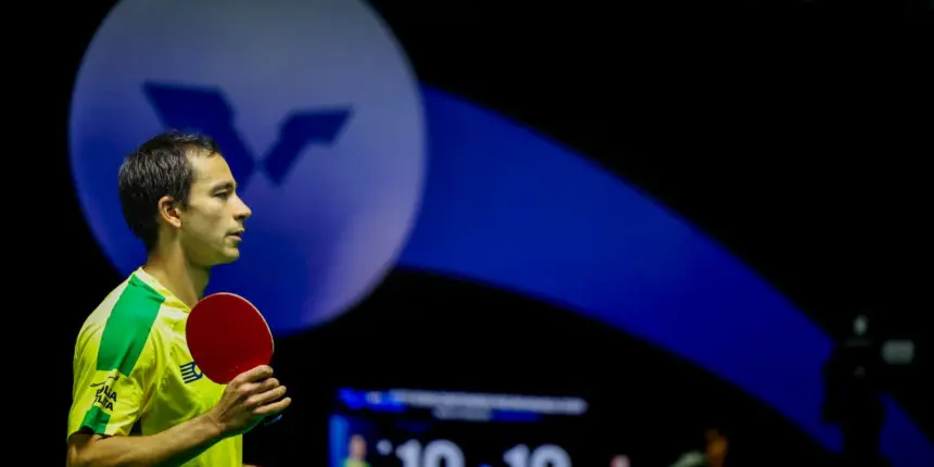 Calderano e Bruna Takahashi de despedem de WTT Champion Frankfurt Calderano e Bruna Takahashi de despedem de WTT Champion Frankfurt