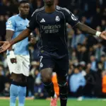 Liga dos Campeões: Vini Júnior marca dois e Real despacha City