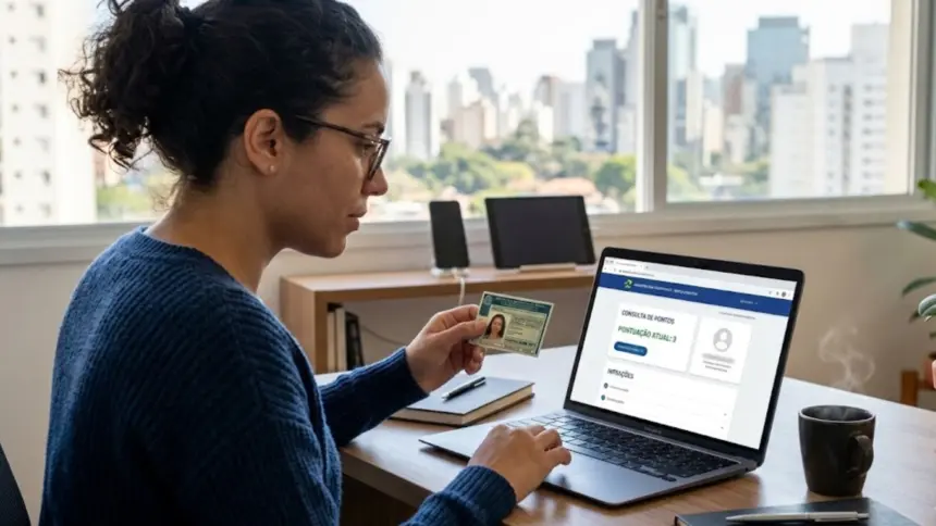 Como consultar pontos na CNH em 2026: veja passo a passo online Como consultar pontos na CNH em 2026: veja passo a passo online