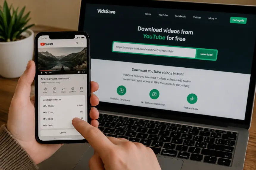 Como Baixar Vídeos do YouTube em MP4 de Um Jeito Fácil: Guia Prático com o VidsSave Como Baixar Vídeos do YouTube em MP4 de Um Jeito Fácil: Guia Prático com o VidsSave
