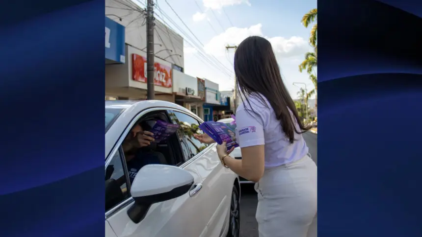 Blitz Agosto Lilás mobiliza população de Goianésia contra a violência às mulheres