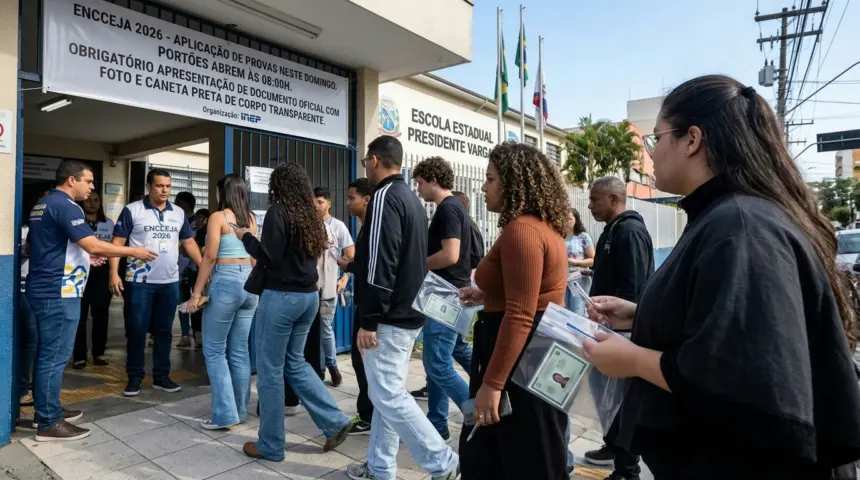 Encceja 2026 aplica provas neste domingo em todo o território nacional