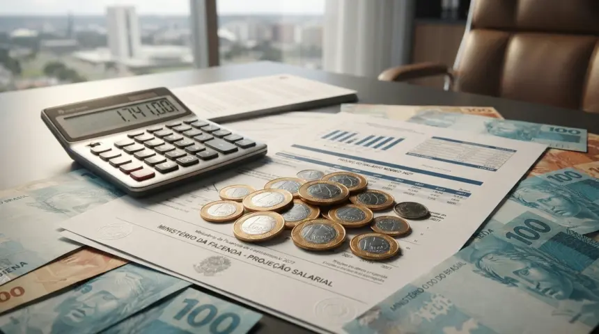 Salário mínimo de 2027 é projetado em R$ 1.741 pelo governo federal Salário mínimo de 2027 é projetado em R$ 1.741 pelo governo federal