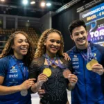 Brasil encerra Copa do Mundo de ginástica com cinco medalhas no último dia