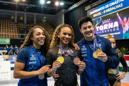 Brasil encerra Copa do Mundo de ginástica com cinco medalhas no último dia