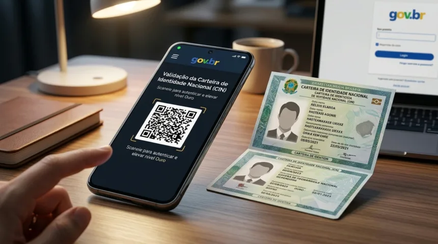 Carteira de Identidade Nacional permite elevar conta GOV.BR ao nível ouro