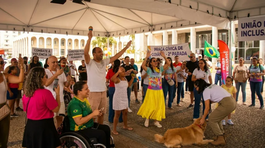 Combate à violência marca a 2ª Parada PCD realizada neste domingo na Praça Cívica em Goiânia Combate à violência marca a 2ª Parada PCD realizada neste domingo na Praça Cívica em Goiânia