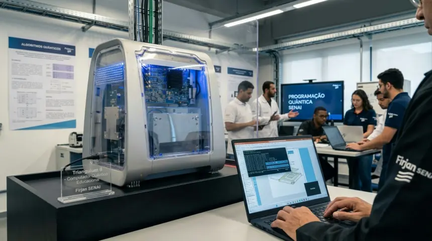Computador quântico educacional chega ao Senai para preparar profissionais do futuro Computador quântico educacional chega ao Senai para preparar profissionais do futuro