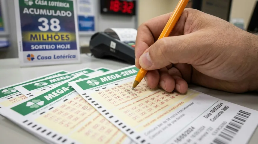Concurso 3.062 da Mega-sena paga 38 milhões de reais nesta quinta-feira