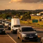 Congestionamento marca saída de evento na Base Aérea de Anápolis