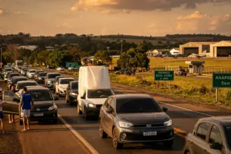 Congestionamento marca saída de evento na Base Aérea de Anápolis