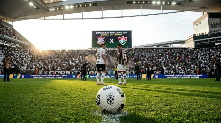 Corinthians e Fluminense se enfrentam na Neo Química Arena com transmissão da Rádio Nacional