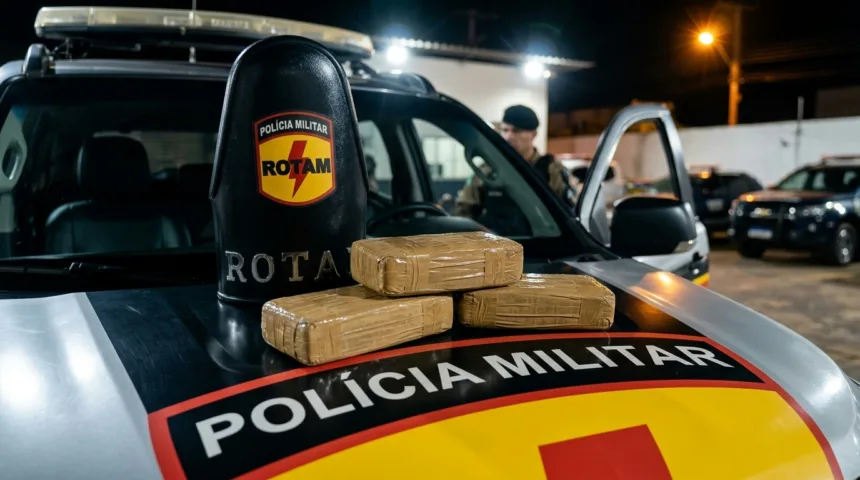 Crack é apreendido pela Rotam durante transporte entre Goiânia e Anápolis
