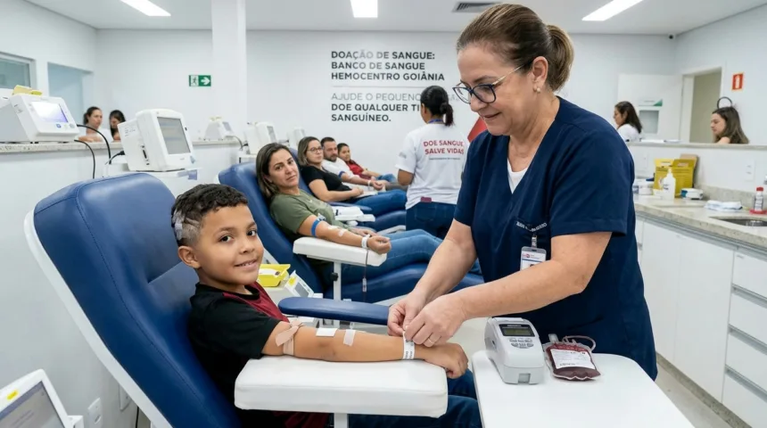 Criança de 10 anos ferida por disparo na cabeça necessita de doações de sangue em Goiânia Criança de 10 anos ferida por disparo na cabeça necessita de doações de sangue em Goiânia