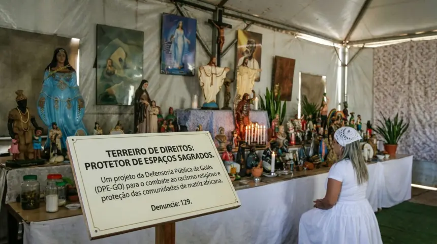 DPE-GO inicia projeto em Anápolis para blindar terreiros e enfrentar o racismo religioso em Goiás