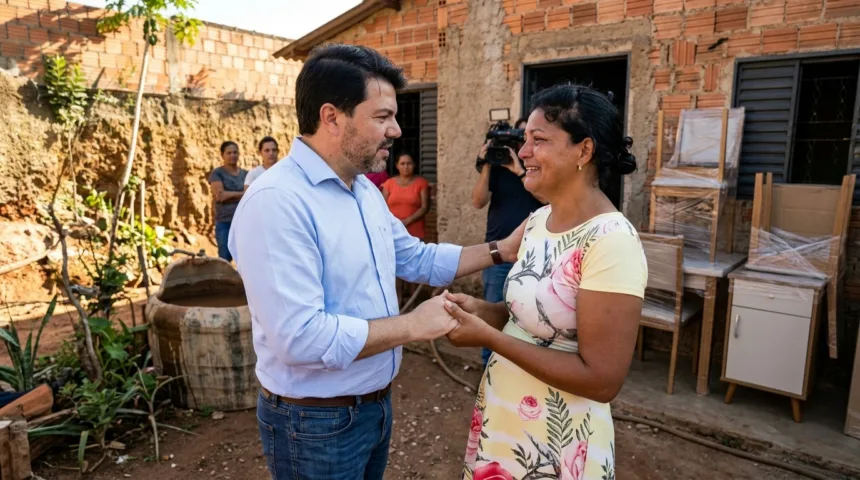 Empresário doa móveis para família em situação de vulnerabilidade em Anápolis Empresário doa móveis para família em situação de vulnerabilidade em Anápolis