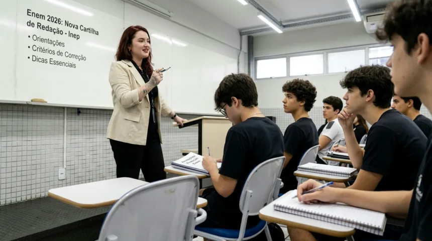 Enem 2026: Inep libera cartilha oficial com diretrizes para a redação Enem 2026: Inep libera cartilha oficial com diretrizes para a redação