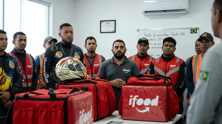 Entregadores de aplicativo em Anápolis aderem a paralisação nacional por melhores condições Entregadores de aplicativo em Anápolis aderem a paralisação nacional por melhores condições