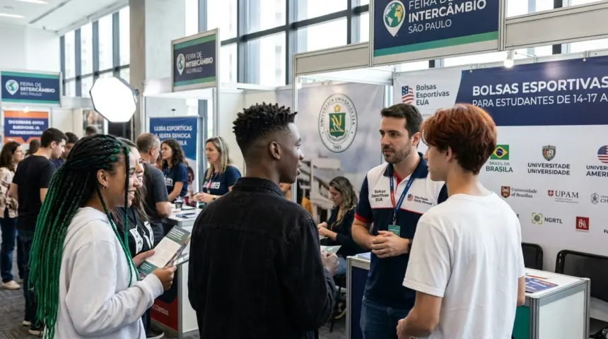 Feira de intercâmbio em São Paulo oferece bolsas esportivas para estudantes Feira de intercâmbio em São Paulo oferece bolsas esportivas para estudantes