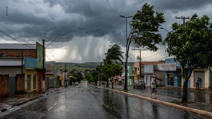 INMET alerta para possibilidade de tempestade com granizo em Goianésia nesta quarta INMET alerta para possibilidade de tempestade com granizo em Goianésia nesta quarta