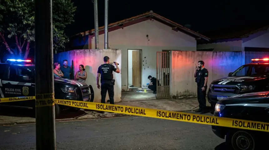 Jovem de 24 anos é executado a tiros após invasão domiciliar em Anápolis Jovem de 24 anos é executado a tiros após invasão domiciliar em Anápolis