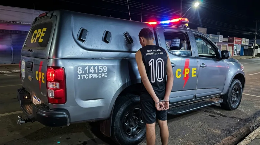 Jovem é preso em Anápolis menos de 24 horas após cometer homicídio