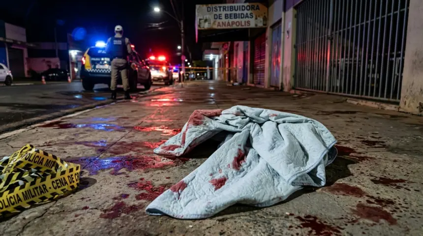 Jovem é socorrido após ser esfaqueado e encontrado em calçada de Anápolis