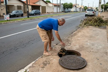Justiça concede liberdade a idoso flagrado ao descartar cadela em bueiro de Goiânia