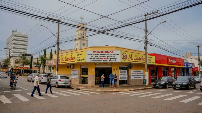 Loja no centro de Anápolis surpreende clientes com anúncio inusitado em aplicativo